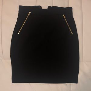 H&M Black High Waist Work Career pencil Skirt sz 4